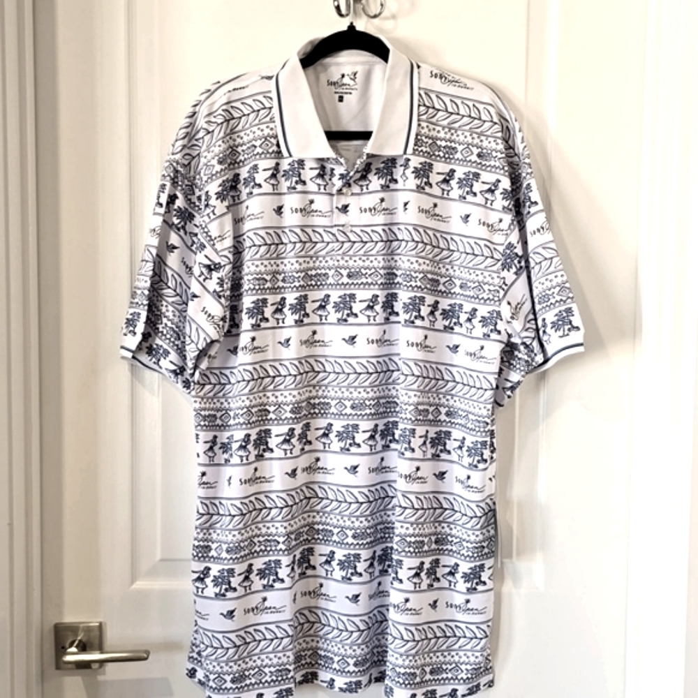 🍃NWT Sony Open Hawaii breathable Dry-comfort men's sportwear shirt Sz 2XL